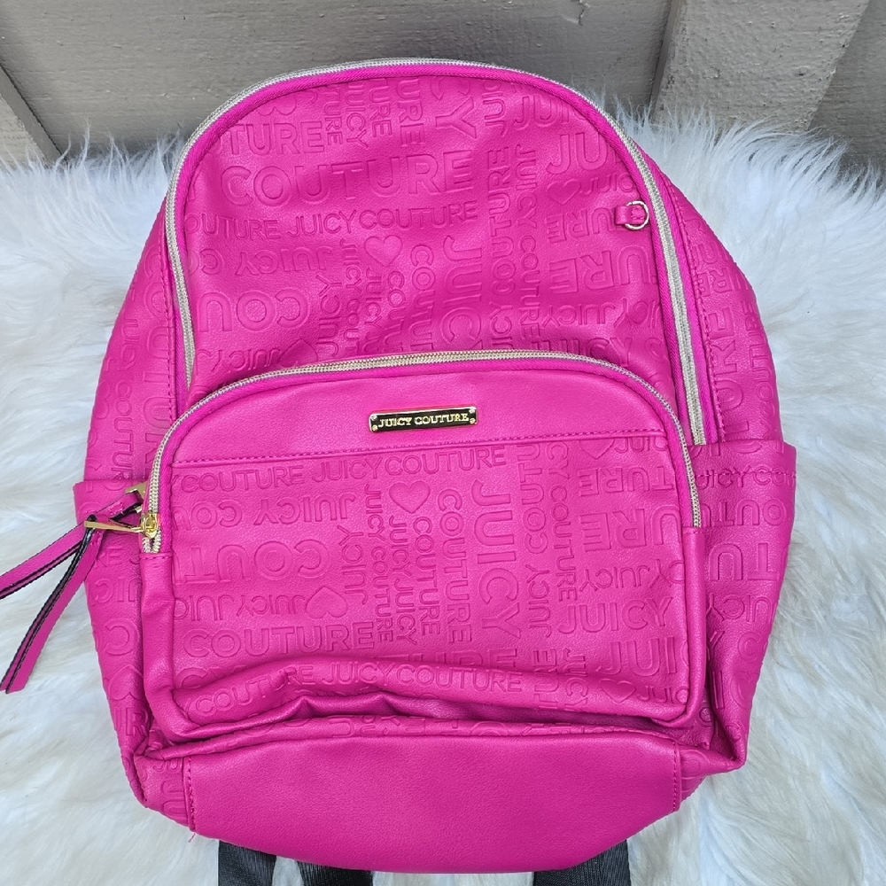 Juicy Couture Word Play Hot Pink Backpack